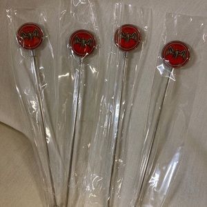 Set of 4 NIP Bacardi Rum Stirrers/Swizzle Sticks